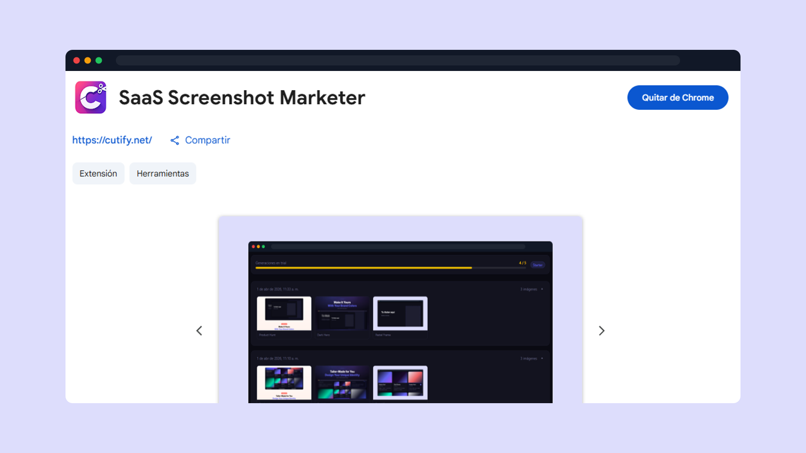 Install the extension